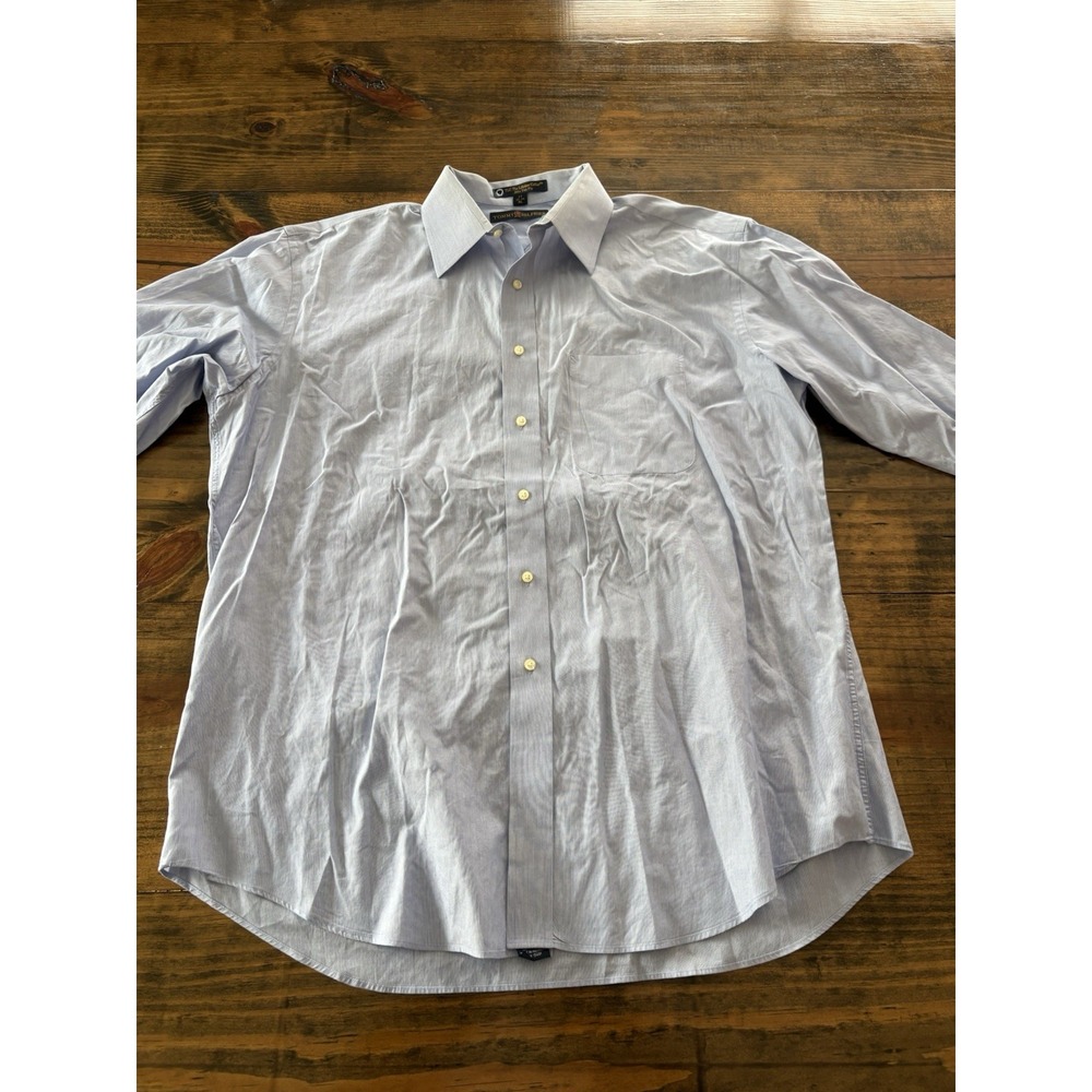 Tommy Hilfiger TLC The Lifetime Collar Button Up Shirt Mens 17 XL 34-35 Pocket
